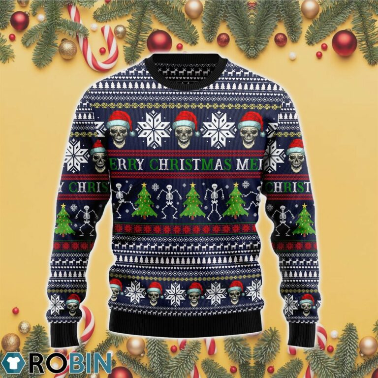 Skull Christmas Ugly Christmas Sweater RB4377
