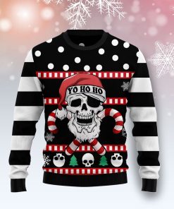 Skull Creepmas All Over Printed Ugly Sweatshirt, Sweater