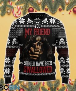 Skull Ugly Christmas Sweater RB3830