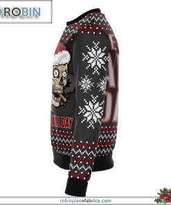 sleigh all day funny ugly christmas sweater 327 uWyxB