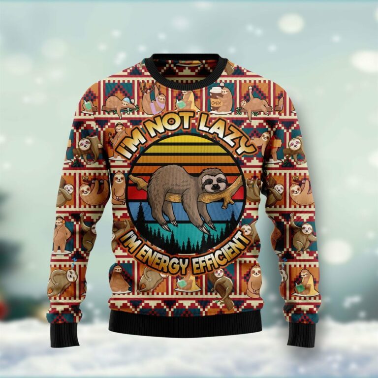 Sloth Christmas Ugly Sweatshirt, Sweater