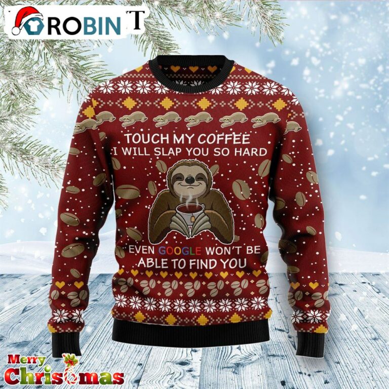 Sloth Coffee Christmas Sweater – Best Xmas Gift