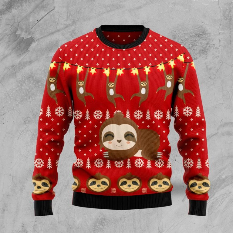 Sloth Lover Ugly Christmas Sweater RB4408