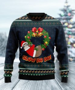 Sloth Slow Ho Ho Christmas Ugly Sweatshirt, Sweater