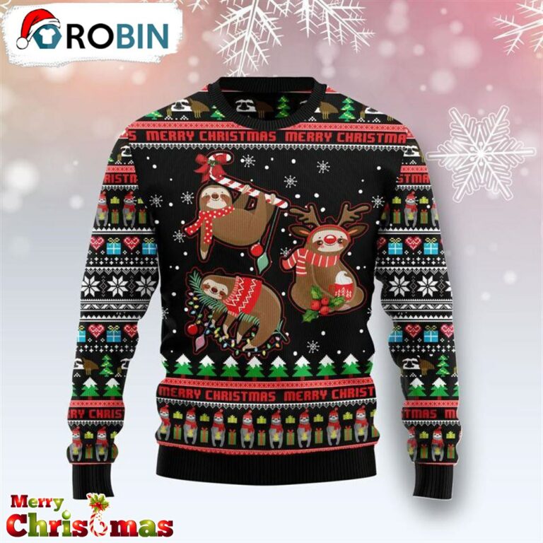 Sloth Ugly Christmas Sweater – Best Gift For Christmas