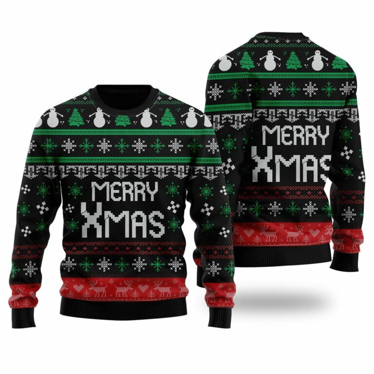 Snow Man Merry Xmas Christmas Ugly Sweatshirt, Sweater
