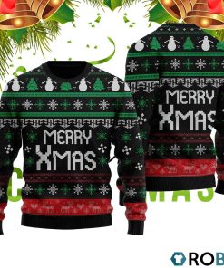 Snow Man Merry Xmas 3D Print Ugly Christmas Sweater RB2059 Snow Man Merry Xmas 3D Print Ugly Christmas Sweater RB2059
