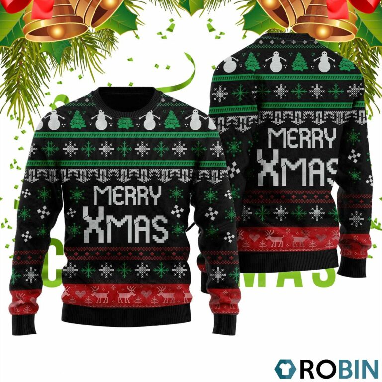 Snow Man Merry Xmas 3D Print Ugly Christmas Sweater RB2059