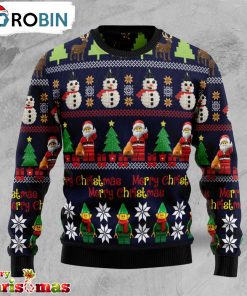 Snowman Awesome Merry Christmas Ugly Christmas Sweater – Retro Christmas Sweater – Gift For Christmas