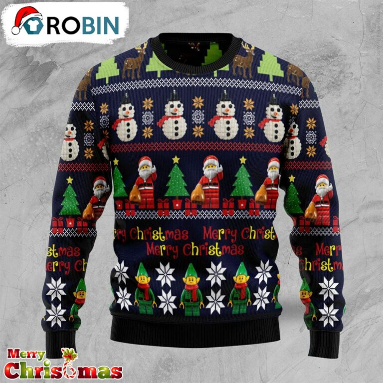 Snowman Awesome Merry Christmas Ugly Christmas Sweater – Retro Christmas Sweater – Gift For Christmas