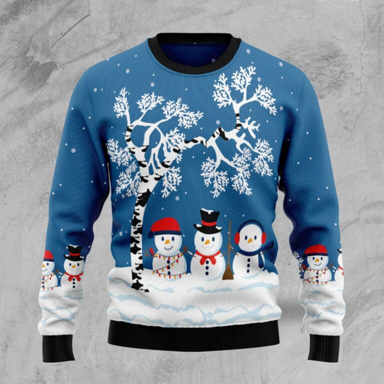 Snowman Beauty Ugly Christmas Sweater RB4342