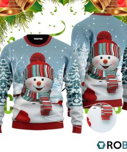 Snowman Christmas 3D Print Ugly Christmas Sweater RB4028