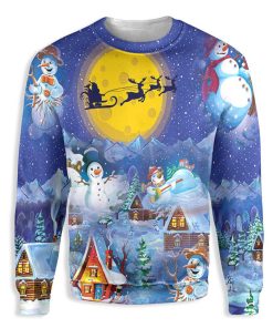 Snowman Merry Christmas Ugly Christmas Sweatshirt – Sweater