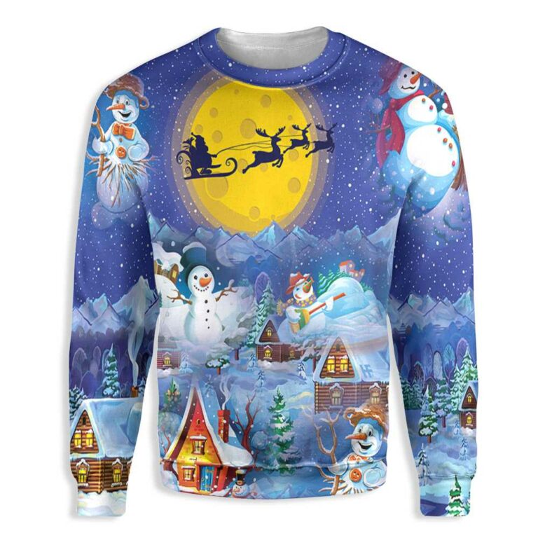 Snowman Merry Christmas Ugly Christmas Sweatshirt – Sweater