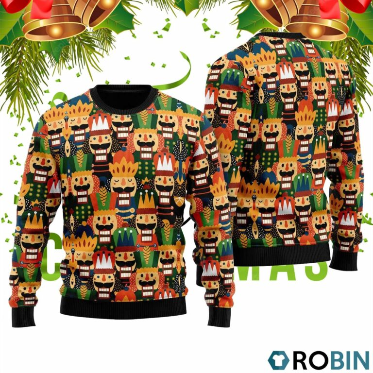 Son Of A Nutcracker Pattern 3D Print Ugly Christmas Sweater RB2452