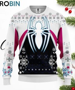 spiderman white ugly christmas sweater 1 k9dlnq