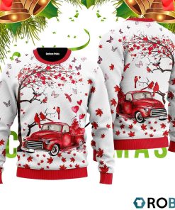 Spring Red Truck 3D Print Ugly Christmas Sweater RB2243
