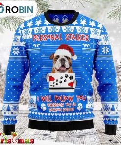 Stalker Bulldog Ugly Christmas Sweater – Christmas Outfits Gift – Retro Christmas Sweater