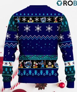 Stitch Mice Ugly Christmas Sweater Blue
