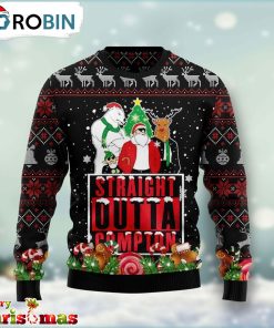 Straight Outta Compton Christmas Ugly Christmas Sweater – Lover Xmas Sweater Gift – Xmas Ugly Sweater