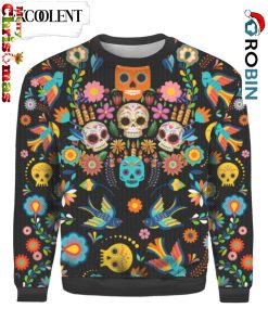 Sugar Skull Ugly Christmas Sweater – Lover Xmas Sweater Gift