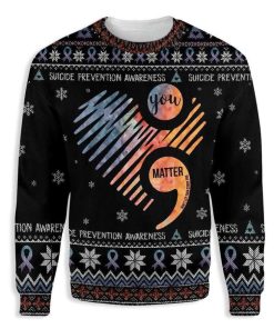 Suicide Prevention Awareness Christmas Ugly Sweatshirt, Sweater