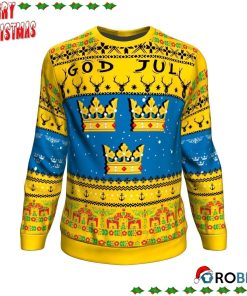 Sweden Christmas Ugly Sweatshirt, Sweater