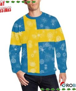 Sweden Flag Christmas Ugly Sweatshirt, Sweater