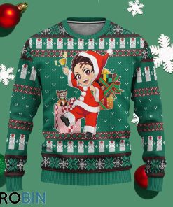 tanjiro kamado demon slayer anime ugly christmas sweater xmas gift 1 ns1sq5