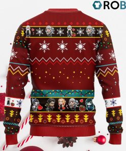 Tengen Uzui Demon Slayer Anime Ugly Christmas Sweater Red