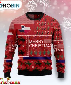 Texas Merry Christmas Ugly Christmas Sweater – Retro Christmas Sweater