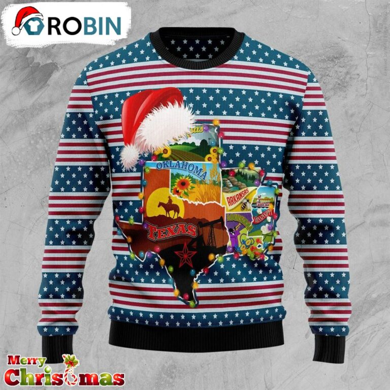 Texas Xmas Ugly Christmas Yall Ugly Christmas Sweater – Best Gift For Christmas