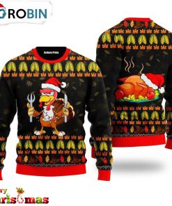 Thanksgiving Turkey Autumn Ugly Christmas Sweater – Christmas Outfits Gift