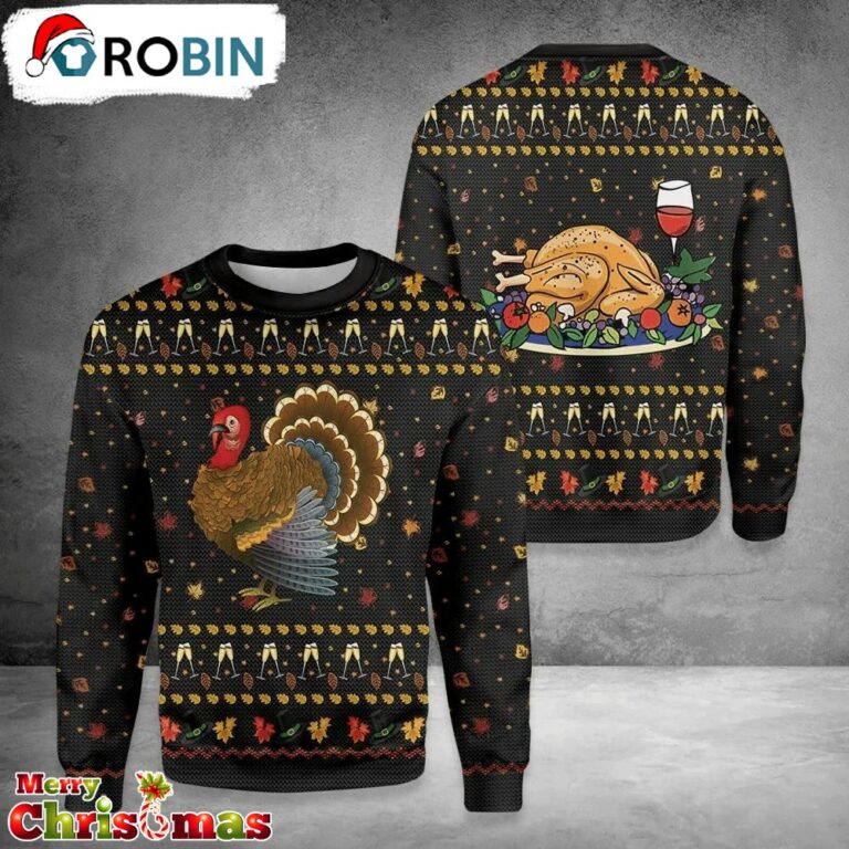 Thanksgiving Ugly Christmas Sweater – Retro Christmas Sweater