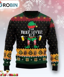 The Beer Lover Elf Ugly Christmas Sweater – Best Gift For Christmas