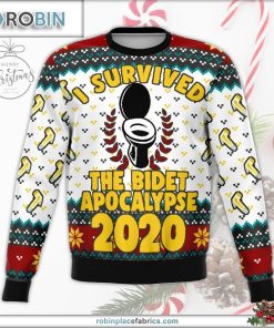 The Bidet Apocalypse Ugly Christmas Sweater The Bidet Apocalypse Ugly Christmas Sweater