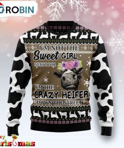 The Crazy Heifer Ugly Christmas Sweater – Retro Christmas Sweater