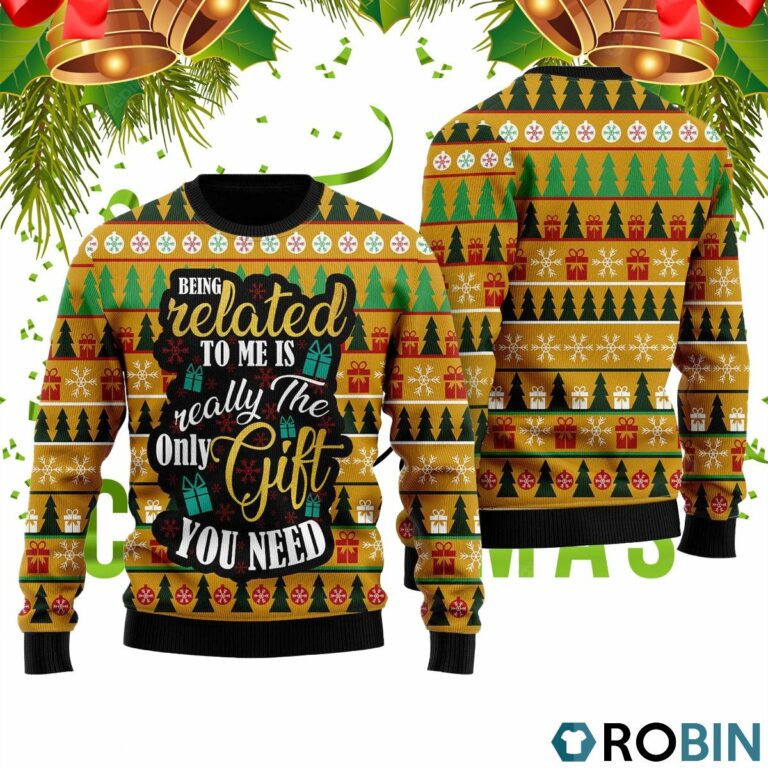 The Only Gift You Need 3D Print Ugly Christmas Sweater RB4420