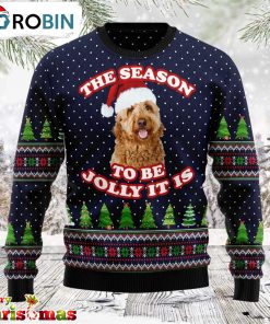 The Season To Be Jolly Goldendoodle Ugly Christmas Sweater – Best Gift For Christmas