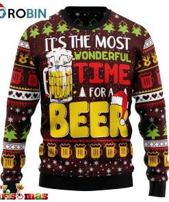 time for beer ugly christmas sweater 1 rhua87