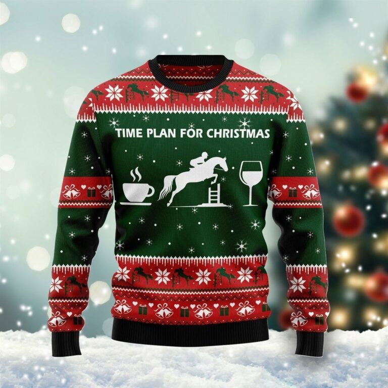 Time Plan For Christmas Ugly Sweatshirt, Sweater