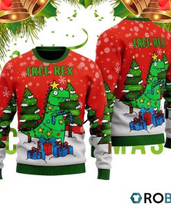 Tree Rex 3D Print Ugly Christmas Sweater RB4540
