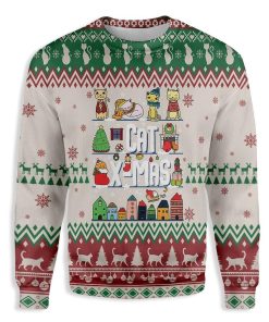 Ugly Christmas Cat All Over Printed Ugly Sweatshirt, Sweater Ugly Christmas Cat All Over Printed Ugly Sweatshirt, Sweater