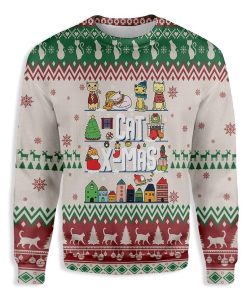 Ugly Christmas Cat Christmas Ugly Sweatshirt, Sweater