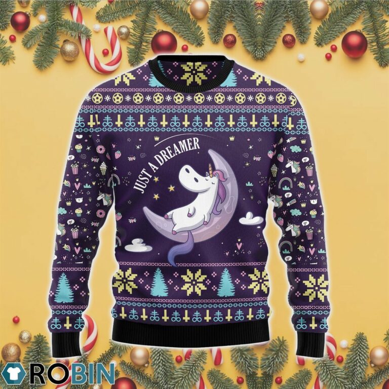 Unicorn Dreamer 3D Print Ugly Christmas Sweater RB4422