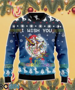 Unicorn Fury Ugly Christmas Sweater RB4420