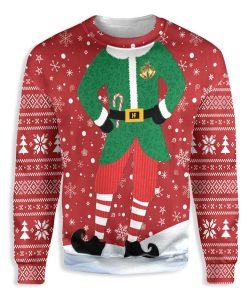 Unique Christmas Elf Costume Design Ugly Christmas Sweatshirt – Sweater
