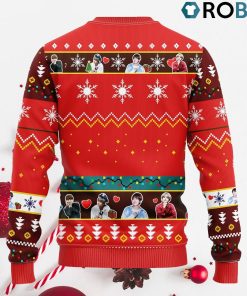 V Bts Ugly Christmas Sweater Red