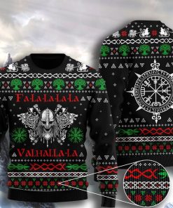 Valhalla Viking Christmas Ugly Sweatshirt, Sweater