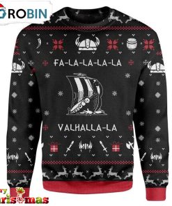 Valhalla Viking Ugly Christmas Sweater – Lover Xmas Sweater Gift – Xmas Ugly Sweater RB6164